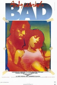 アンディ・ウォーホルのBAD 映画ポスター(シアターサイズ 海外27×40inch) 軽量アルミ製フィットフレーム付 101.6×68.6cm