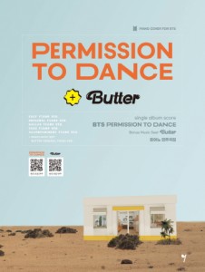 楽譜/ BTS Permission to Dance & Butter ピアノ 演奏曲集 韓国版　防弾少年団　ピアノスコア　韓国書籍