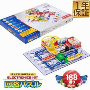 パズル 初級 回路パズル 188通り 電子パズル 電子キット 電子回路 電気 電子 ブロック 知育パズル 知育玩具 小学生 学習玩具 教育 科学 