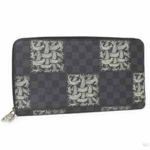 ルイヴィトン ジッピーオーガナイザー ダミエ グラフィット クリストファー ネメス N61214 LOUIS VUITTON 良品 【中古】