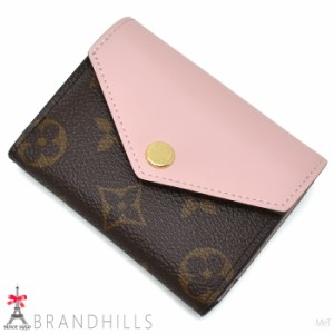 ルイヴィトン 財布 ポルトフォイユ ゾエ モノグラム ローズバレリーヌ コンパクト M62933 LOUIS VUITTON 極美品 【中古】