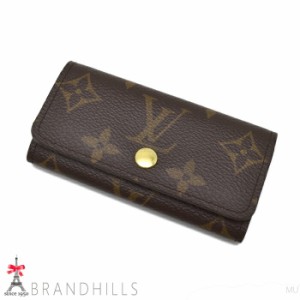 ルイヴィトン キーケース 4連 メンズ レディース ミュルティクレ4 モノグラム M69517 LOUIS VUITTON 極美品 【中古】