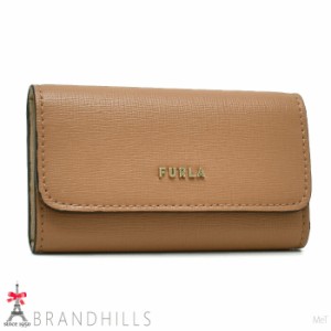 フルラ キーケース 4連 レディース バビロン レザー MIELE BALLERINA ベージュ RAC5UNO FURLA ほぼ未使用 【中古】