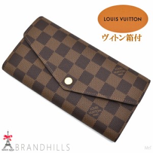 ルイヴィトン 長財布 二つ折り ポルトフォイユ サラ ダミエ エベヌ ブラウン N63209 LOUIS VUITTON 未使用新品 【中古】