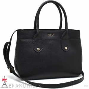 フルラ トートバッグ レディース レザー ブラック 2WAY ショルダーバッグ G7396 Furla 未使用品 【中古】