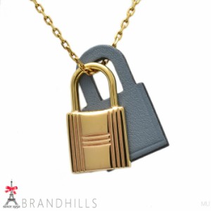 エルメス ネックレス オーケリーPM ヴォースイフト ブルー ゴールド ペンダント Z刻 HERMES 極美品 【中古】