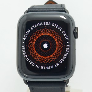 アップルウォッチ 専用 エルメス レザーストラップ Apple Watch 黒色