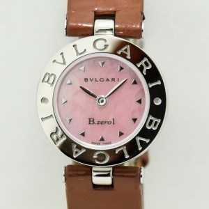 ブルガリ 時計 レディース BVLGARI ビーゼロワン BZ22S B.zero1 クォーツ SS ステンレススチール エナメル ピンクシェル コンプリートサ