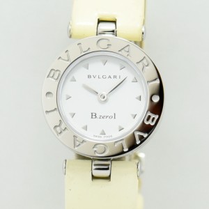 ブルガリ 時計 レディース BVLGARI ビーゼロワン BZ22S B.zero1 クォーツ SS ステンレススチール エナメル ホワイト コンプリートサービ