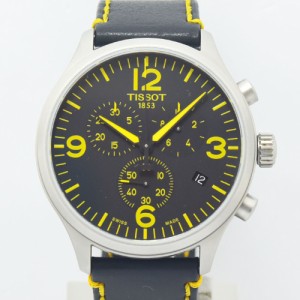 ティソ 中古 メンズ TISSOT T116.617.16.057.01 クォーツ SS ステンレススチール ウレタン ブラック