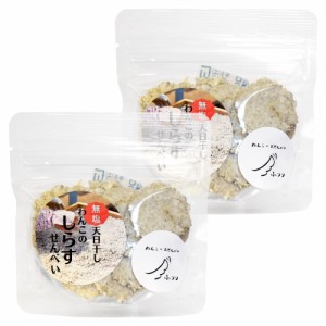 無塩天日干し わんこのしらすせんべい １６ｇ×２個（特産横丁×全国の珍味・加工品シリーズ） OUSM 三重県 伊勢 志摩 お土産 メール便送