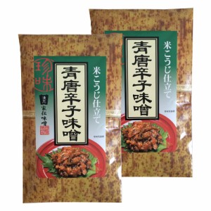 米こうじ仕立て 青唐辛子味噌１００ｇ×２個 （特産横丁×全国の珍味・加工品シリーズ） OUSM 三重県 伊勢 志摩 お土産 メール便送料無料