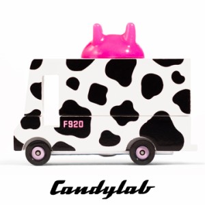 ニューヨーク・ブルックリン発 Candylab(キャンディラボ) Milk Van CND F920 トイカー ミニカー 牛 牛乳 子供 木製 アメ車 自動車 アメリ