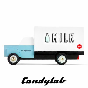 ニューヨーク・ブルックリン発 Candylab(キャンディラボ) Milk Truck トイカー 子供 木製 アメ車 自動車 アメリカ おうち遊び 室内遊び 