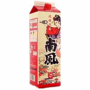 泡盛 紙パック 南風(なんぷう)パック 25度 1800ml [沖縄酒造組合 / 1升 一升 / 泡盛パック]