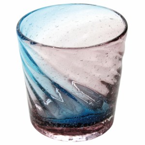 美ら海ロックグラス（水色×紫）