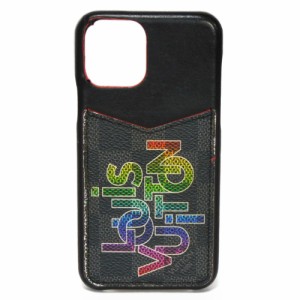 【中古】      ルイ・ヴィトン iPhone・バンパー 11 PRO スマホケース ヴァージルアブロー マルチカラー ダミエ グラフィット レインボー