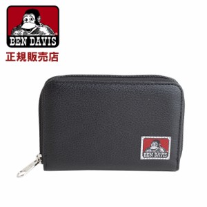 ベンデイビス BEN DAVIS 二つ折り財布 ランドファスナー コンパクト ミニ財布 合成皮革 ゴリラ メンズ レディース ユニセックス 男女兼用