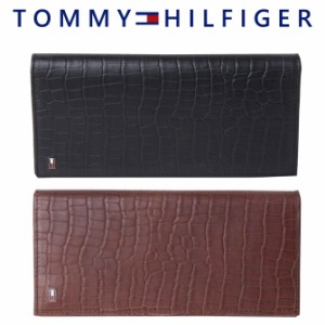 トミーヒルフィガー 財布 メンズ TOMMY HILFIGER STK 型押し デザイン 長財布 31tl190004