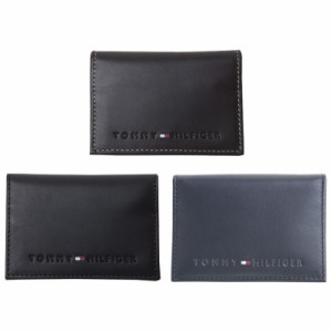 トミーヒルフィガー TOMMY HILFIGER 名刺入れ カードケース レザー メンズ 31tl20x014　51978 118572 BOX付