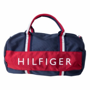 トミーフィルフィガー TOMMY HILFIGER ポリエステル ダッフル ミニ ロゴ ボストン バッグ ネイビー レッド マルチ