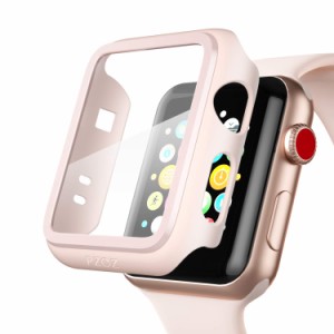 Apple Watch 42mm　フィルム PET 超薄型 ケース 全面保護 耐衝撃 PC アップルウォッチ4 カバー 対応 (42mm, ピンク含有フィルム)