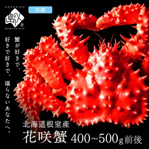 カニ 蟹 花咲蟹 北海道 根室産 花咲ガニ (姿) 400〜500g前後 ギフト グルメ 食べ物 海鮮 魚介 人気