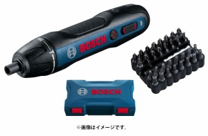 日本正規品 (ボッシュ) コードレスドライバー Bosch GO-N 充電用MicroUSBケーブル+ビット32本+キャリングケース付 BOSCH ◎