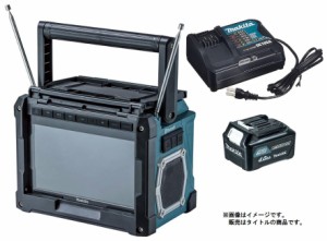 マキタ 充電式ラジオ付テレビ TV100 DSM バッテリBL1040Bx1個+充電器DC10SA付 AC100V/10.8V/14.4V/18V対応 makita オリジナルセット品