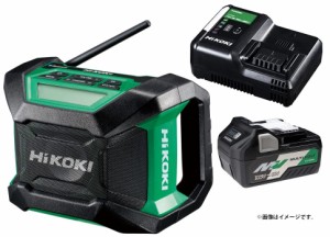 HiKOKI コードレスラジオ UR18DA(XP) バッテリBSL36A18+充電器UC18YDL2付 14.4V/18V対応 日立 ハイコーキ オリジナルセット品