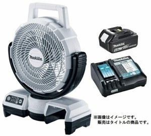 在庫 マキタ 充電式ファン CF203DZW(白)+バッテリBL1860B+充電器DC18RF付 14V/18V対応 makita オリジナルセット品