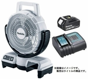 在庫 マキタ 充電式ファン CF203DZW(白)+バッテリBL1860B+充電器DC18SD付 14V/18V対応 makita オリジナルセット品