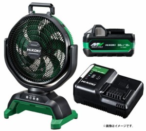 HiKOKI コードレスファン UF18DA(NN)+バッテリBSL36A18X+充電器UC18YDL2付 扇風機 18V対応 日立 ハイコーキ オリジナルセット品