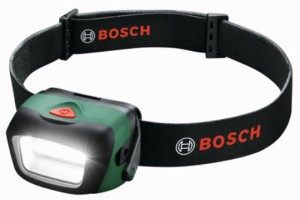 (ボッシュ) ヘッドランプ HEADLAMP 3つの発光モード 9段階角度調整機能付 BOSCH ◎