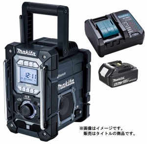 マキタ 充電機能付ラジオ MR300B(黒)+バッテリBL1860B+充電器DC18WC付 AC100V/10.8V/14.4V/18V対応 makita オリジナルセット品