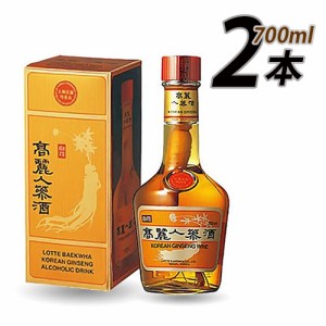 送料無料 Gift用 高麗人参酒700ml x 2本(02351x2)「10」 