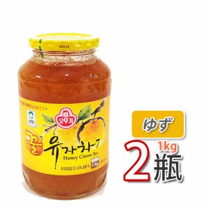 送料無料 はちみつ入りゆず茶　サンファ 三和 蜂蜜ゆず茶1kg x 2個 (08034x2) 