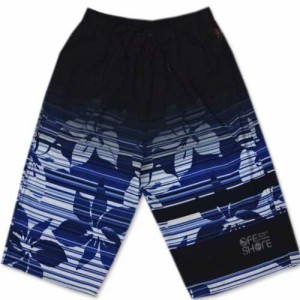 水着 メンズ 送料無料 サーフパンツ M/L/LL 男性 スイムパンツ ブラック グレー 横線 ブルー 青 (s13450-1)