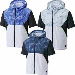 空調ウェア 服単体 フード付半袖ブルゾン KF92150 M〜5L サンエス 空調風神服 アタックベース (w04141)