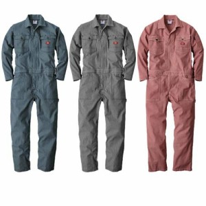 作業着 ストレッチヒッコリーツナギ D-716 Dickies ディッキーズ SS〜5L 長袖 (w05285)