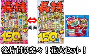 【送料無料】　【片付け楽々2点セット】ながもちはなびＬＬ ＆ はなび固めてポイ (手持ち 線香 花火 両面 花火消火剤 凝固剤 消火剤)