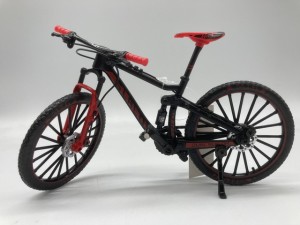 【送料無料】　自転車ダイキャスト1/10　レッド　マウンテンバイク