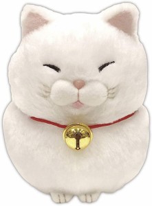 【送料無料】　ひげまんじゅうST もちお ぬいぐるみ 高さ約13cm 猫