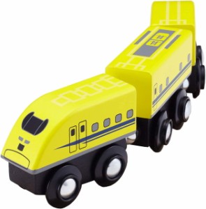 【送料無料】　moku TRAIN　ドクターイエロー 3両セット　木製玩具 木製おもちゃ 木製レール