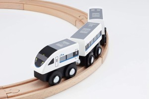 【送料無料】　moku TRAIN　６８３系 サンダーバード　3両セット　木製玩具 木製おもちゃ 木製レール