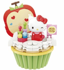 【送料無料】　ハローキティのりんごカップケーキ　Sweetsブロック　サンリオキャラクターズ