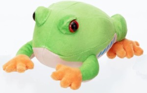 【送料無料】　エココエカエル アカメアマガエル カエルのおもちゃ ぬいぐるみ  対象年齢：3歳から