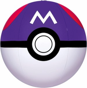 【ネコポス送料無料】　ポケモン ビーチボール  マスターボール 40cm AHB-MA4　(ポケットモンスター ふくらましサイズ直径約27cm　水遊び