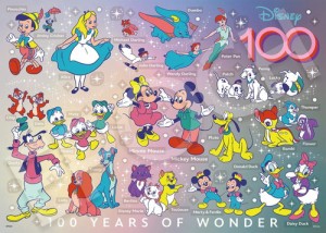 【送料無料】　ジグソーパズル 500ピース ディズニー 100 YEARS OF WONDER 38x53cm 74-701