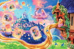 【送料無料】　ジグソーパズル 1000ピース パズルデコレーション Rapunzel-Waiting For the Lights（ラプンツェル）50x75cm 97-804s